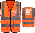 A-SAFETY High Visibility Reflective Safety Vest Customize Logo by A-SAFETY