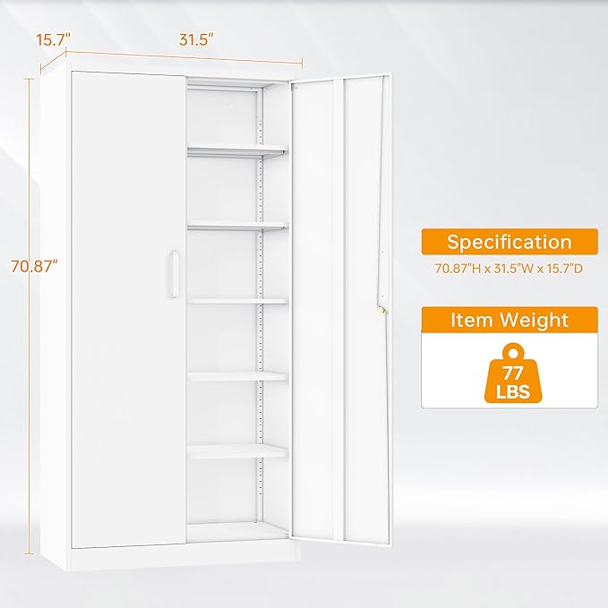 STANI Metal Garage Storage Cabinet - Image 3