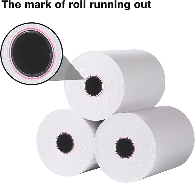 50 Rolls, 3 1/8" x 119' GOLDEN WIND Thermal Paper Receipt - Image 3