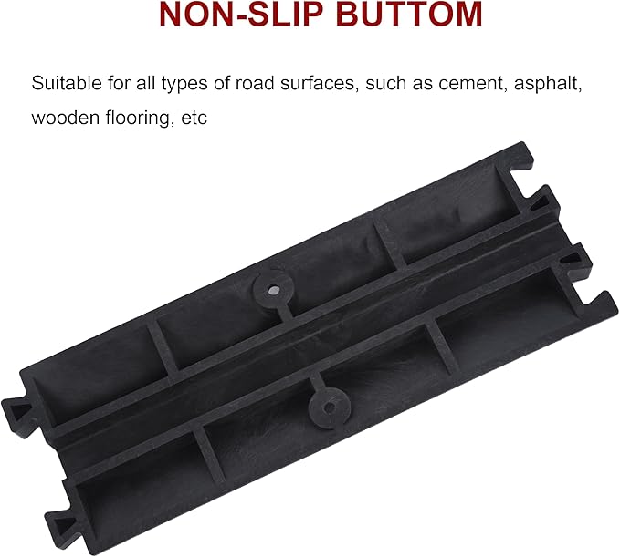 OrangeStar 6 Pack 17" Cable Protector Cover Ramps, 1-Channel Floor Protective - Image 3