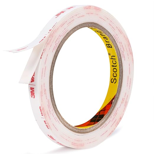 Double Sided Tape 0.39in X 9.85ft，Heavy Duty Removable Mounting Tape, Picture by Doublesidedtape
