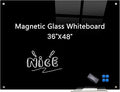 Magnetic Glass Dry Erase Board White Board Wall Mounted Whiteboard, Large by Gooderboard