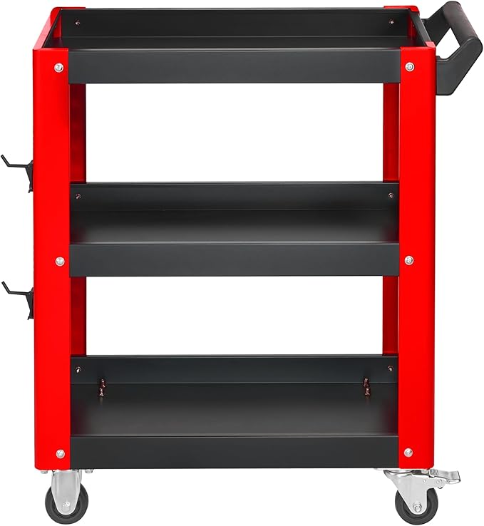 3 Tier Rolling Tool Cart, Mechanic Tool Cart on Wheels, Mechanic Storage by Unknown