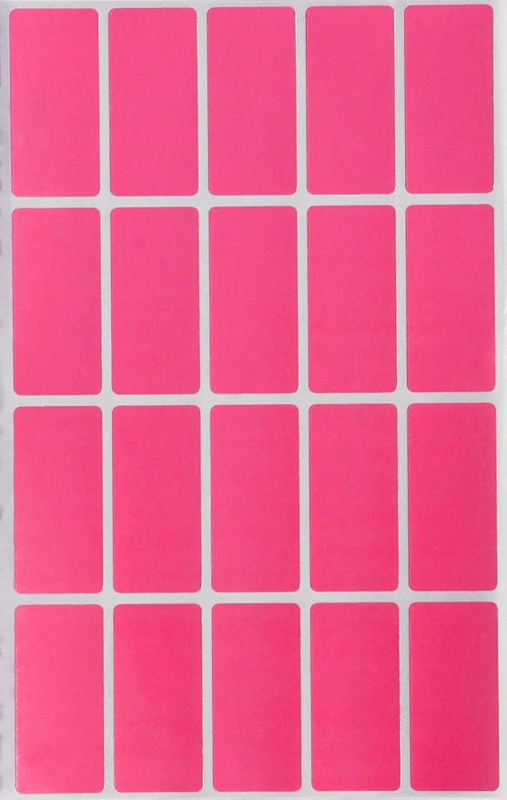 Royal Green Rectangle Color Labels 1.57 inch x 0.75 inch by RoyalGreen