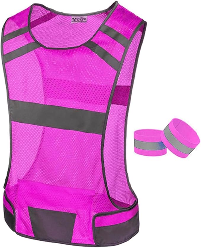 Mesh Reflective Vest with Inside Pocket by 247Viz