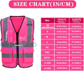 A-SAFETY Pink Safety Vests for Women, Working Safety Vest - Image 2