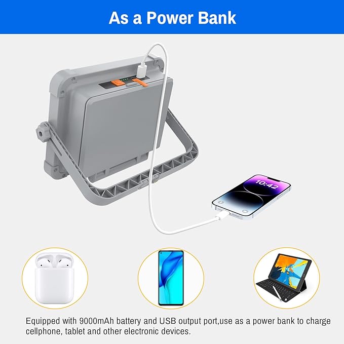 ERAY Rechargeable LED Work Light, Portable Worklight - Image 4