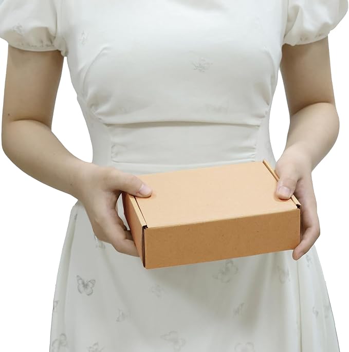 PHAREGE 7x5x2 inch Shipping Boxes Bulk 40 Pack Brown, Tab Lock Tuck Top Mailer - Image 4