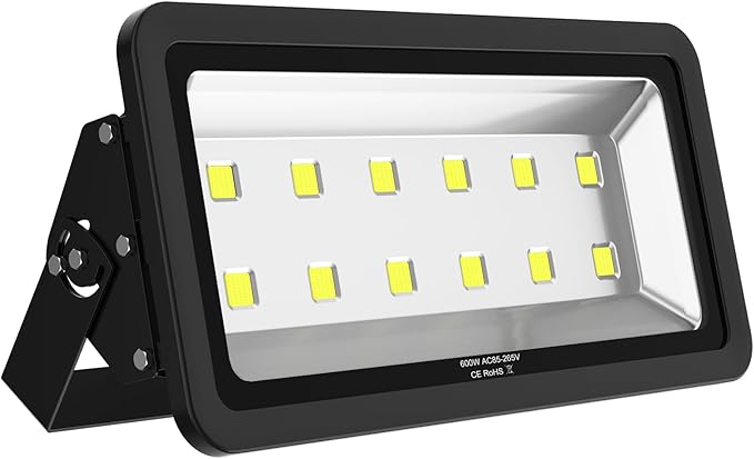 600W Outdoor LED Flood Light, 60000LM Super Bright, IP66 Waterproof, 6000K by SOUTHLEVY