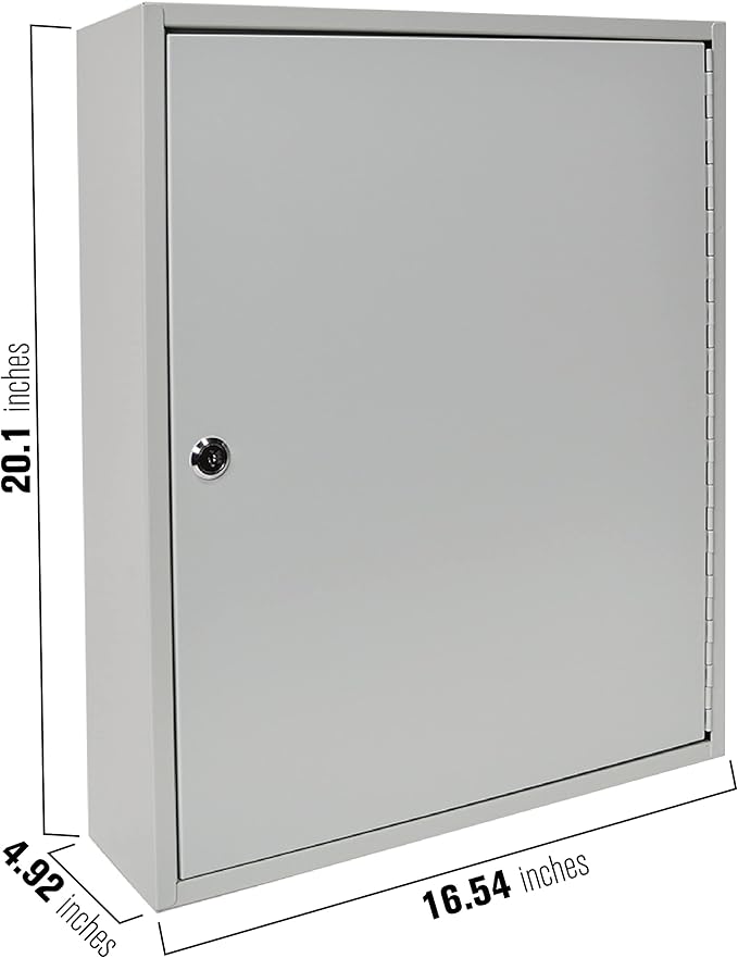 BankSupplies STEELMASTER 200-Key Cabinet | Piano Hinged Door | Steel - Image 2