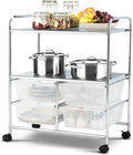 Giantex Rolling Storage Cart w/ 4 Drawers 2 Shelves Metal Rack Shelf Home by Giantex