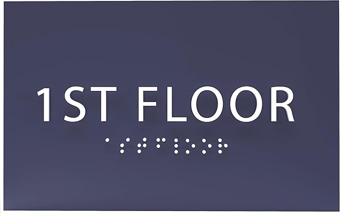 6" X4" 1st Floor Sign by ADACentralSigns