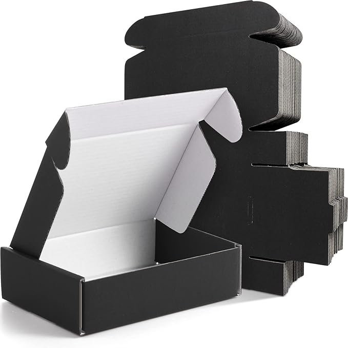 Spakon 50 Packs Shipping Boxes Cardboard Corrugated Mailer Packaging Boxes by Aranorun