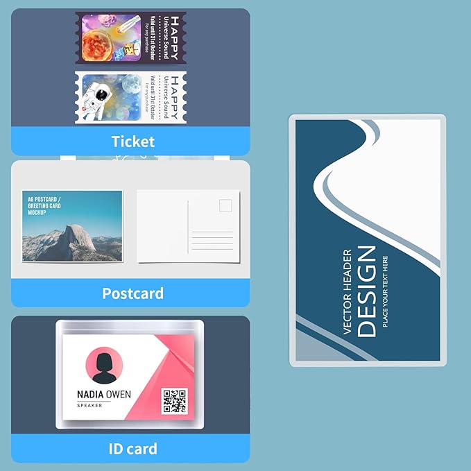 200 Pack 5mil 4“x6" Thermal Laminating Pouches Badge Laminate Pouches Clear - Image 4