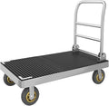 Platform Truck Cart, Foldable Push Cart Dolly Large Flatbed w/Rubber Mat and by ChincoStar