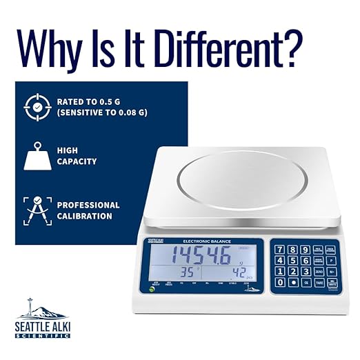 Seattle Alki Scientific Counting Scale | 30 kg x 0.5 g | Industrial Counting - Image 3