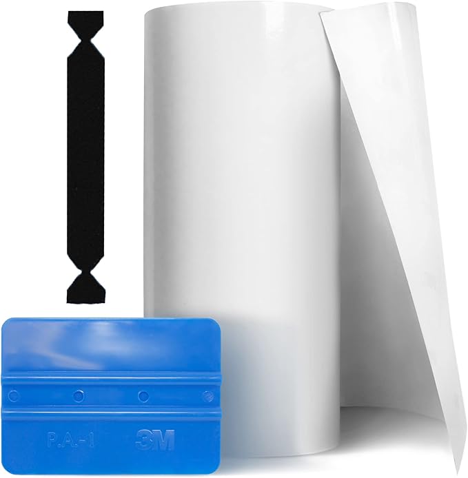 VViViD Clear Gloss Paint Protection Bulk Vinyl Wrap Film 12 Inches x 60 Inches by VVIVIDVINYLS