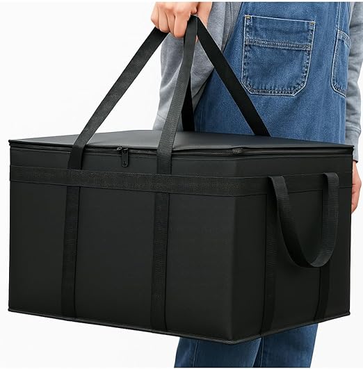 Extra Large 2 Pack Insulated Food Delivery Bag Cooler Bags Keep Food Warm by Musbus