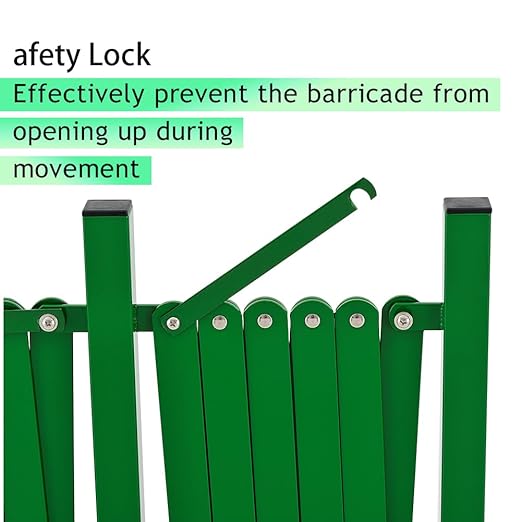 GYMTIME Industrial Expandable Metal Barricade, 16 Feet, Folding Security Gate - Image 3