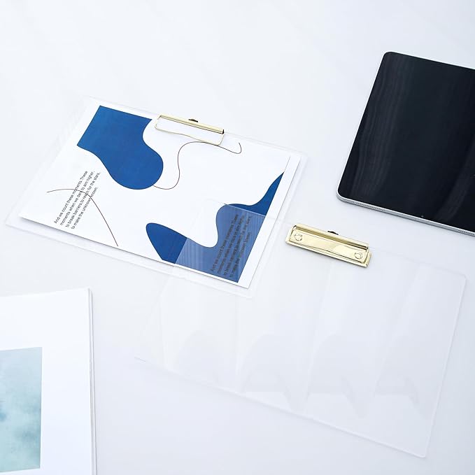 JIARI 4 Pack Clear Acrylic Office Clipboard A4 Letter Size 9.06" x 12.6" - Image 7