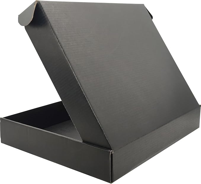 Black Shipping Boxes for Small Business Pack of 25-13x10x2 inches Cardboard - Image 4