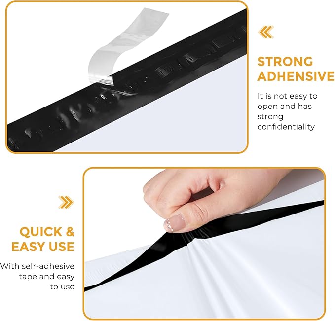 Metronic Poly Mailers 10X13 1000 Pack, Strong Adhesive Shipping Envelopes - Image 4