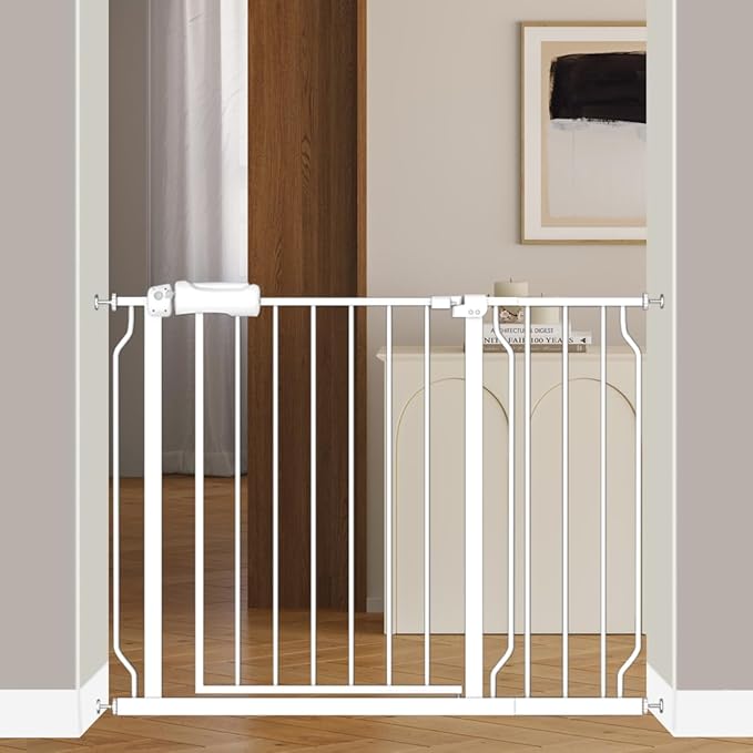 Baby Gate for Doorways Stairs Hallway 38.5 to 43.5 Inch Wide, Walk Through - Image 2