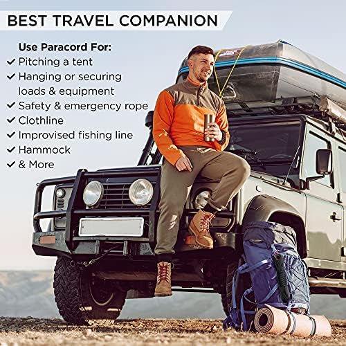 Paracord Rope 550 lb 4mm – Parachute Cord – Utility Camping Rope - Image 6