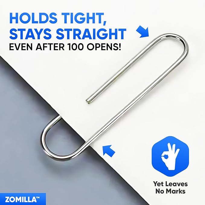 Paper Clips, Zomilla 1000 Pcs Paperclips, 1-2/7" Medium Paper Clip, Rustproof - Image 5