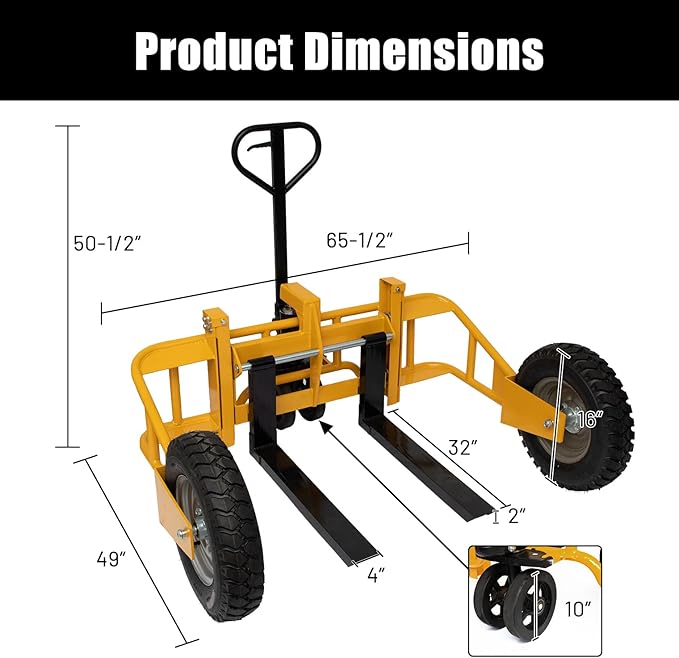 All Terrain Manual Pallet Truck - Image 2
