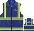 YOWESHOP Lightweight Zip-Up Safety Vest by YOWESHOP