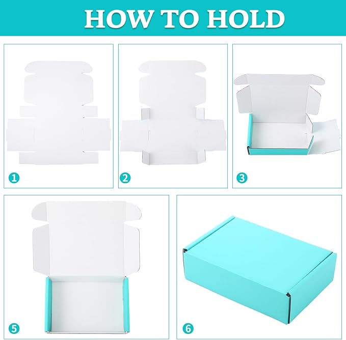 Spakon 50 Packs Shipping Boxes Cardboard Corrugated Mailer Packaging Boxes - Image 4