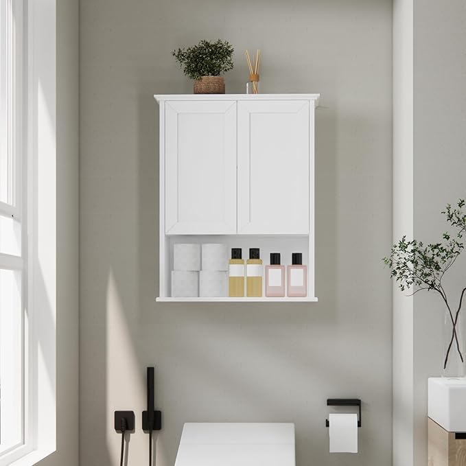 Bathroom Wall Cabinet, Over The Toilet Storage Cabinet, 23x29 Inch Medicine - Image 8