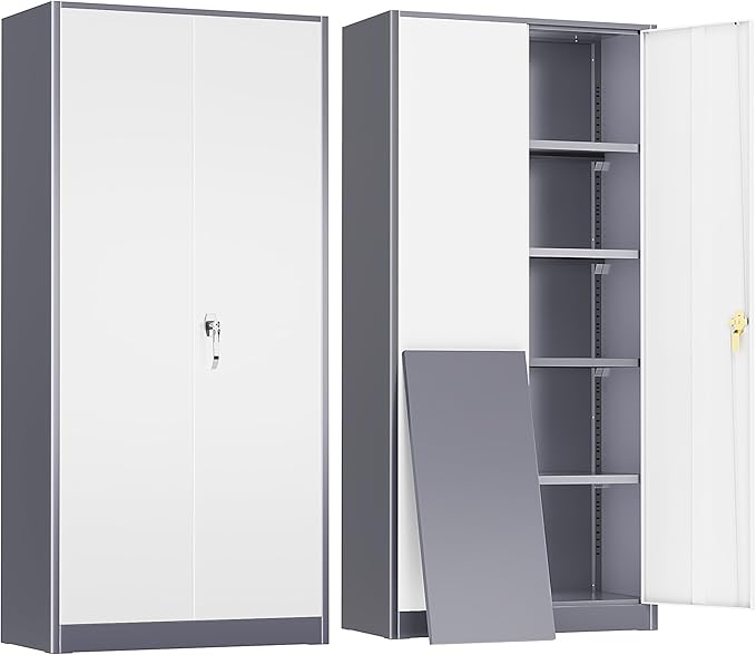 Greenvelly Metal Garage Storage Cabinet by Greenvelly