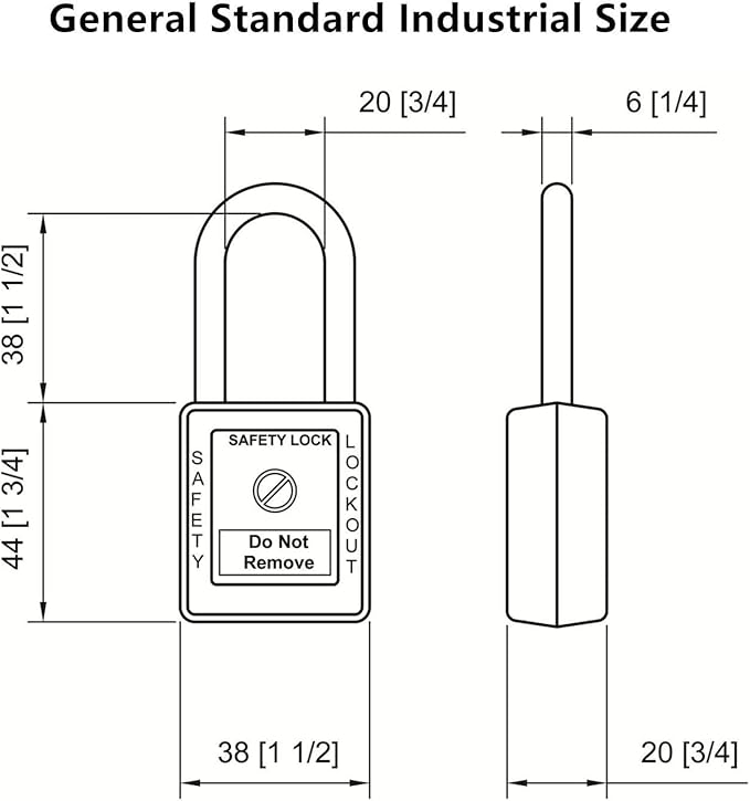 Lockout Tagout Locks, Safety Padlock, Loto Locks Keyed Differently Lock Out Tag - Image 6