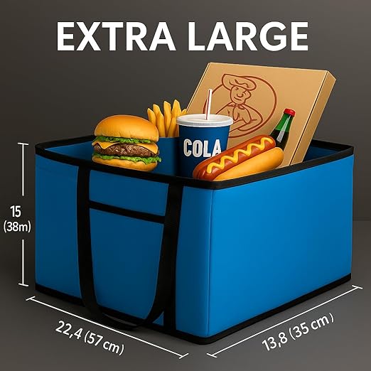 XXXL Insulated Food Delivery Bag Cooler Bags Keep Food Warm Catering Therma - Image 6
