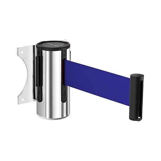 DuraSteel Wall Mount Crowd Control Retractable Belt Barrier by DuraSteel