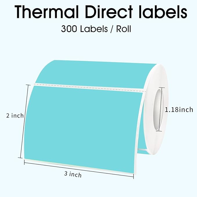 STARLIBOO 3x2 inch Color Direct Thermal Label Stickers - Image 2