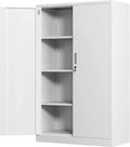 Metal Storage Cabinet with Locking Doors and 3 Adjustable Shelves, 53.5-Inch by JINKERFURNITURE