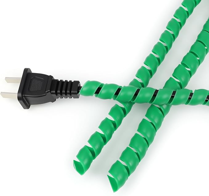 Spiral Cable Wrap, 33ft Wire Protection Sleeve Cover Cable Organizer Pipe by PursuingaBetterLife