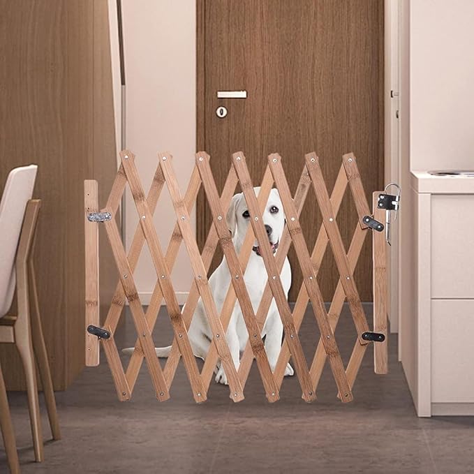 43-inch Wide 18-inch Tall Dog Gate Wood Pet Gate - Image 3