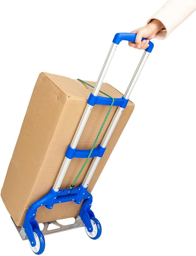 Folding Hand Truck Dolly, 200 lbs Capacity Dolly Cart, Aluminum Portable - Image 3