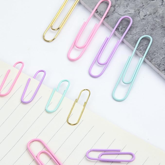 Cute Paper Clips Binder Clips Combo Set, 165 Psc, Cute Office Supplies Set - Image 5