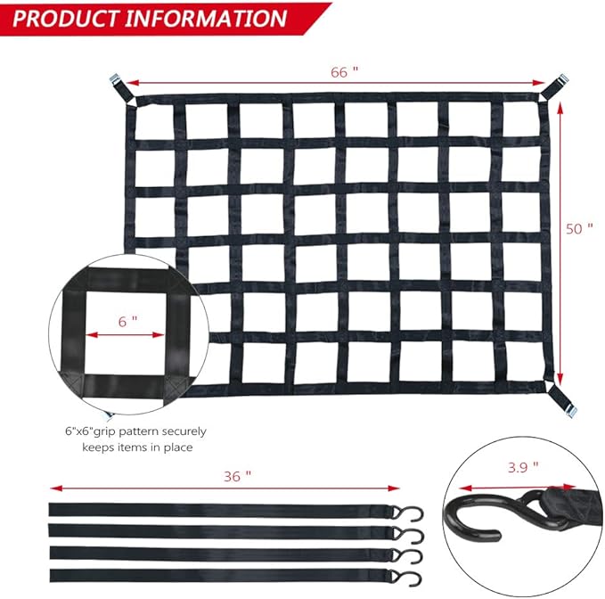Surmountway Heavy Duty Cargo Net - Image 4