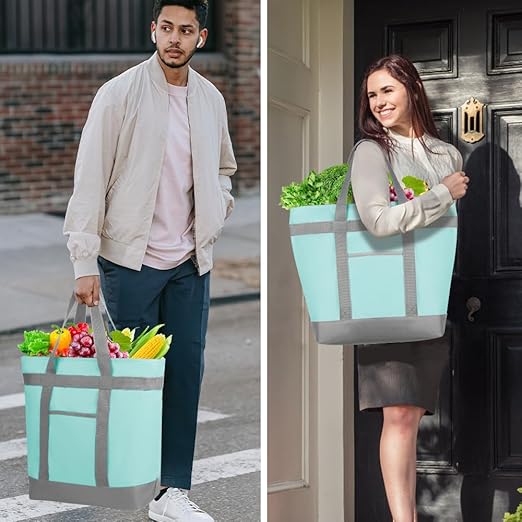 2Pk Insulated Reusable Tote Bag - Image 6