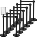 Geelin Heavy Duty Crowd Control Stanchions Stainless Steel Stanchion Set by Geelin