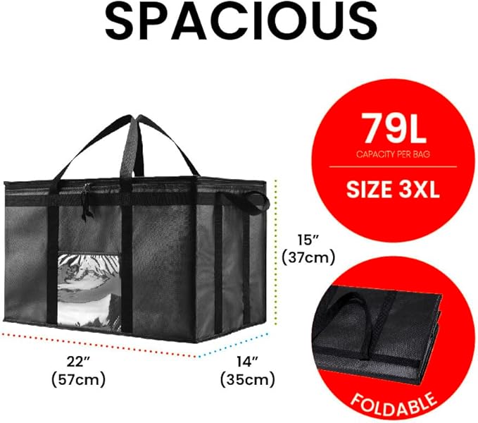 3XL Insulated Cooler Bag and Food Warmer - Image 2