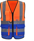 A-SAFETY Safety Vest High Visibility Working Vest by A-SAFETY