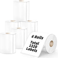 6 Rolls 4" x 6" Direct Thermal Shipping Labels, Compatible by Tacnology