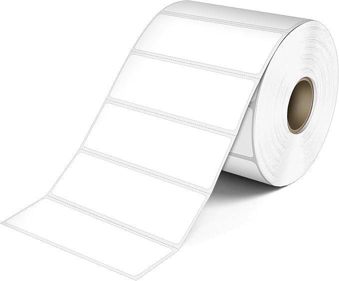 L LIKED 3" x 1" Direct Thermal Label, Permanent Adhesive Barcode Shipping by LLIKED